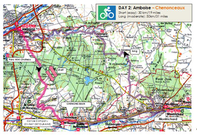 self guided cycling map