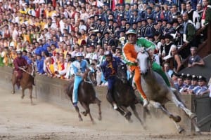 Il Palio is the most famous horse race in all of Tuscany