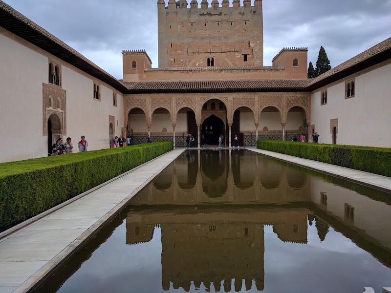 Reflecting pool at the Alhambra