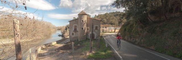 Medieval Spanish architecture found alongside a Catalonia bike route
