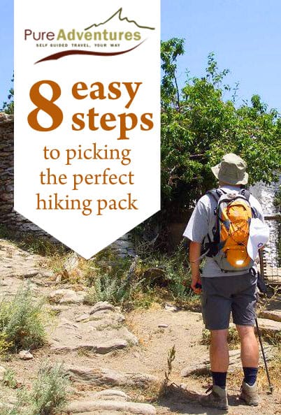 how to pick a hiking pack for a trip to Europe