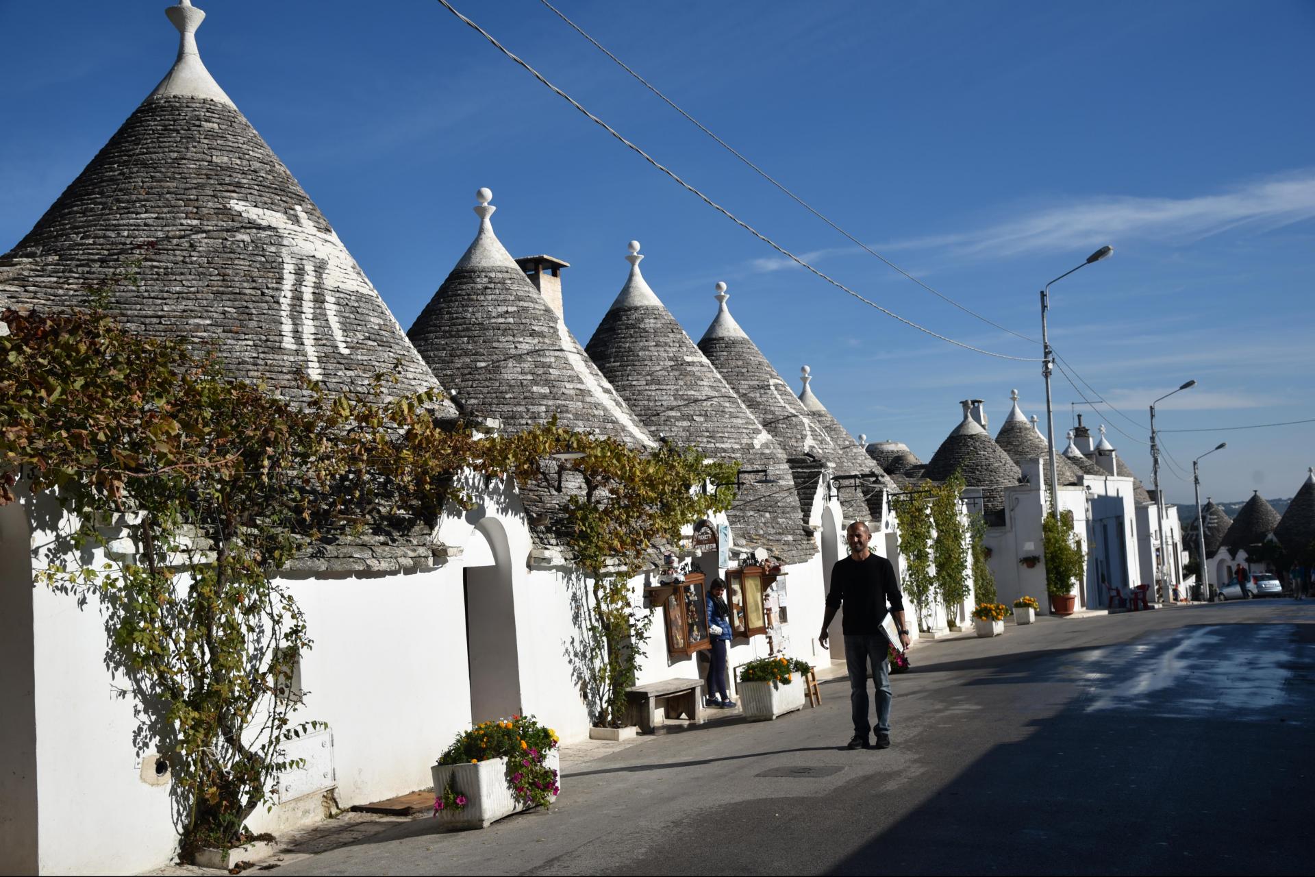 Self guided cycling tour through Alberobello with Pure Adventures.