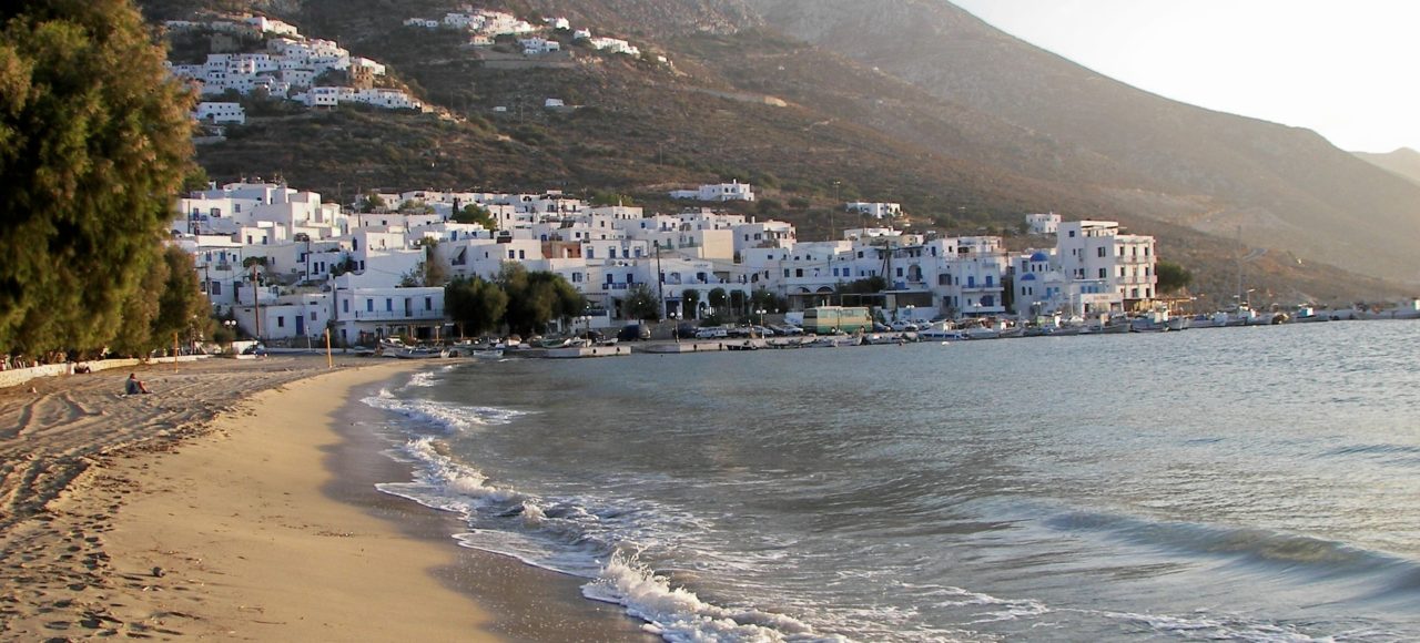 A traditional whitewashed village - Amorgos, Greece